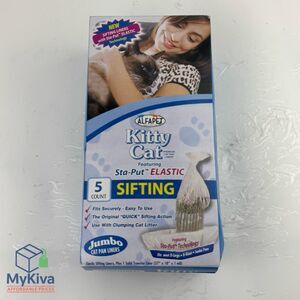 Alfapet kitty cat jumbo sifting litter box liners with transfer liner 5 pack